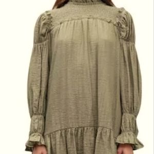 Anthropologie Moon River Sage Green Mini Dresses